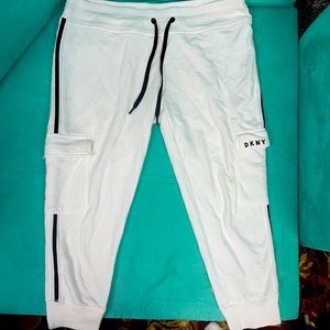 DKNY cut off sweat pants